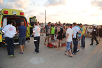  بالصور: إصابة متوسطة لشاب تعرض لحادث غرق على شاطئ القدس شمال يافا 